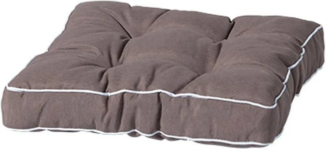 Madison Sitzkissen Panama in Taupe mit Befestigungskordeln, B/T: 47 x 47 cm - Bild 1