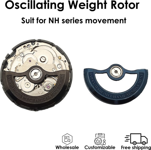 OUMASHI Oszillierender Gewichtsrotor, hohle Farben, passend für NH-Serie 4R35B 4R36A Automatikwerk - Bild 1