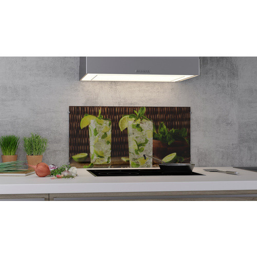 NOVADOORS Glasboard Caipirinha in mehrfarbig mit abstraktem Design aus Glas - Bild 1