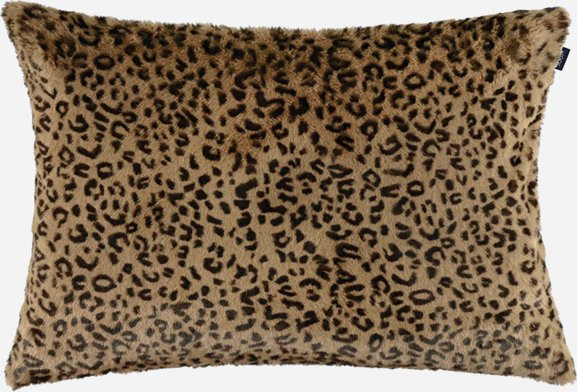 Zierkissenhülle JOOP! LEONESSE in Umbra Braun mit Grafikmuster aus Kunstfell - Bild 1