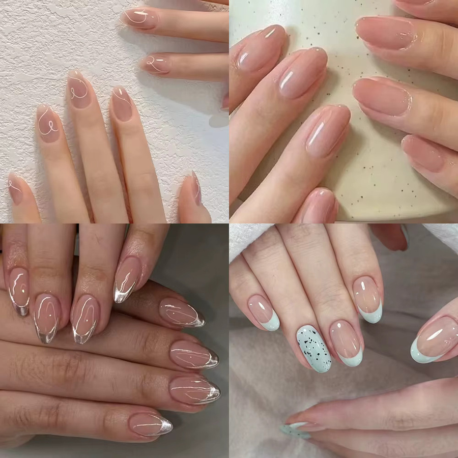 HotPress Press On Nails, Nude, Glänzend, Damen, 150 Stück - Bild 2