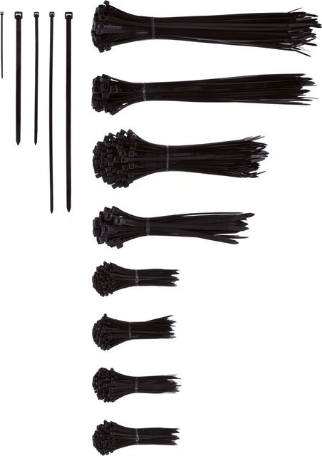 PARKSIDE Kabelbinderset XXL aus Nylon in Schwarz, 1000-teilig - Bild 1