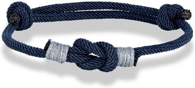 Verstellbares Forever Knot Seilarmband, Schwarz, Unisex - Bild 1