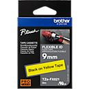 Brother Schriftbandkassette TZe-FX621, Breite: 9 mm, Farbe: Gelb/Schwarz - Bild 3