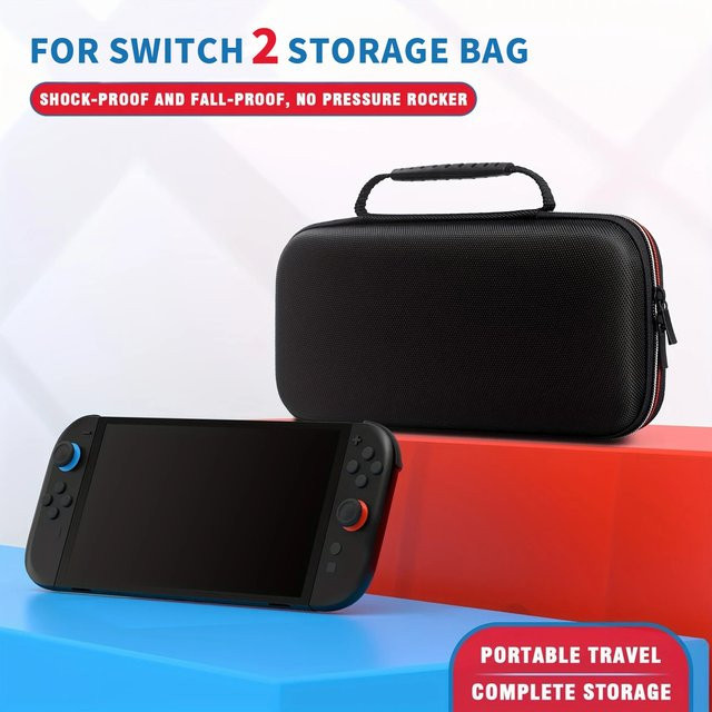 LOKPAD Hartschalen-Tragetasche für Nintendo Switch 2 in Schwarz - Bild 1