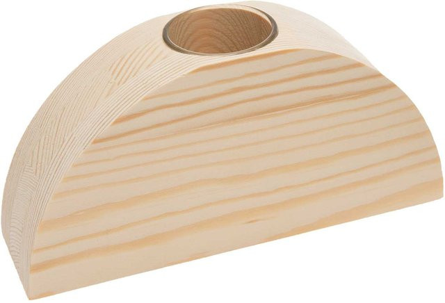 Rico Design Regenbogen aus Holz mit großer Glasvase B/H/T: 18 x 9 x 5 cm - Bild 1