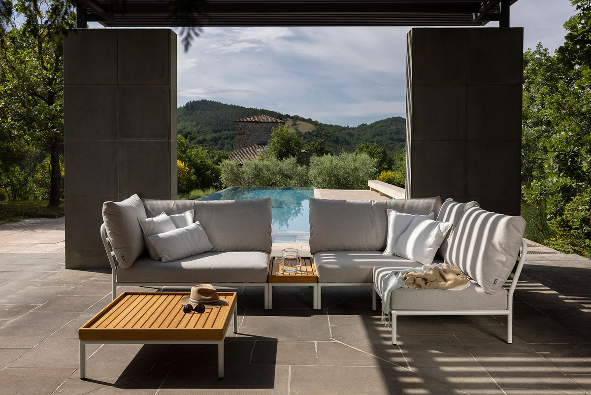 HOUE Level 2 Lounge Stuhl mit Kissen in Muted White und Ash - Bild 1