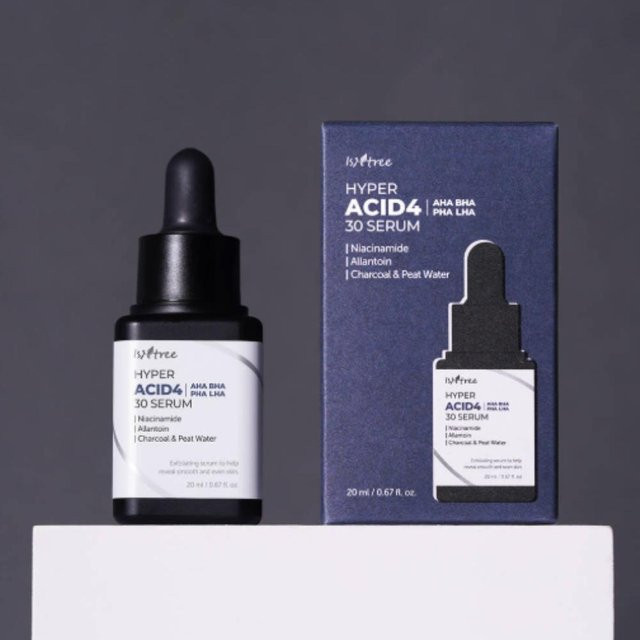 Isntree Hyper Acid4 30 Serum, 20 ml, AHA BHA LHA, Unisex - Bild 1