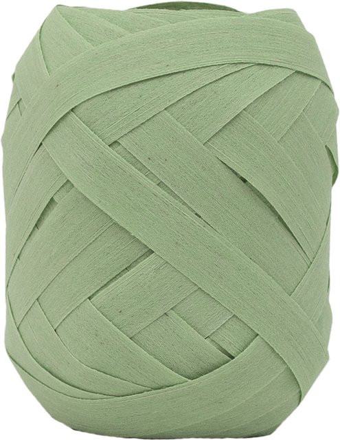 GOLDINA Baumwoll-Ringelband aus Baumwolle in Lindgrün, Breite: 10 mm, Länge: 12 m - Bild 1