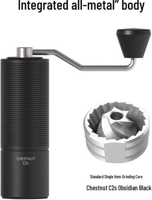 TIMEMORE Chestnut C5 Handkurbel Kaffeemühle für Espresso und Handaufguss, Schwarz - Bild 1