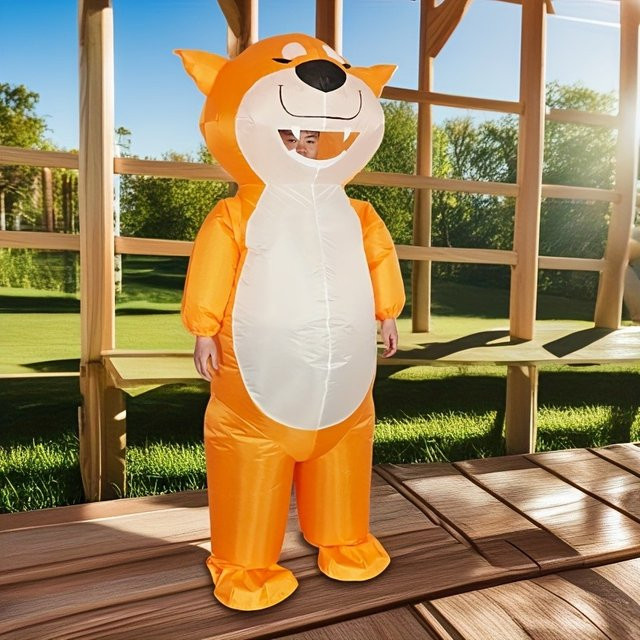 Hangchen Family Tierkostüm, aufblasbar, orange, Unisex - Bild 1