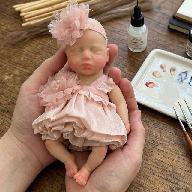 OtardDolls Loulou Silikon-Schlafpuppe, Silikon, Rosa / Pink - Bild 1