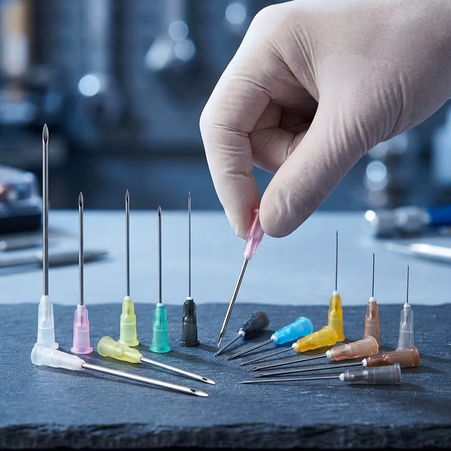 25 spitze Injektionsnadeln aus Metall mit transparenten Kappen für Klebstoffdosierer und Klebewerkzeuge, Multicolor - Bild 2