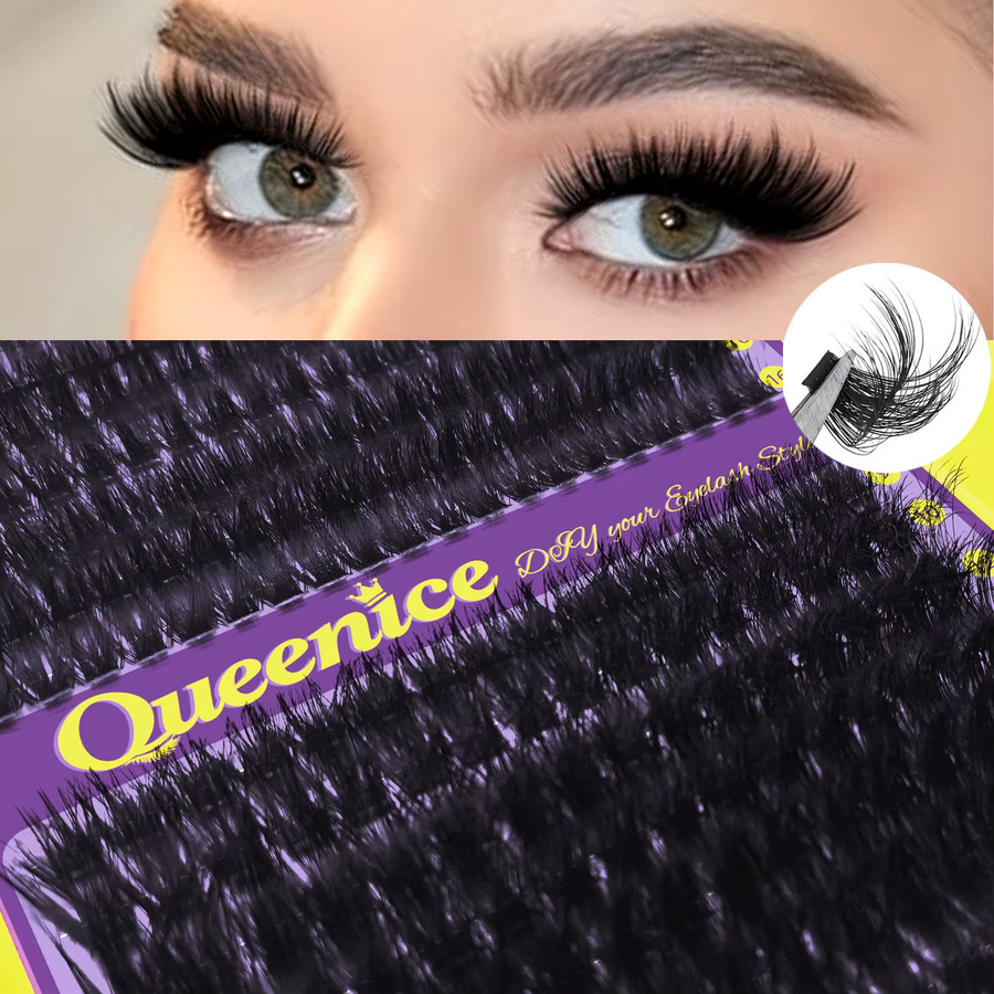 QUEENICE Wimpernbüschel Set, Black, Unisex - Bild 5