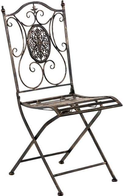 TPFGarden Stuhl Sidan in Bronze aus Metall für Garten und Terrasse - Bild 1