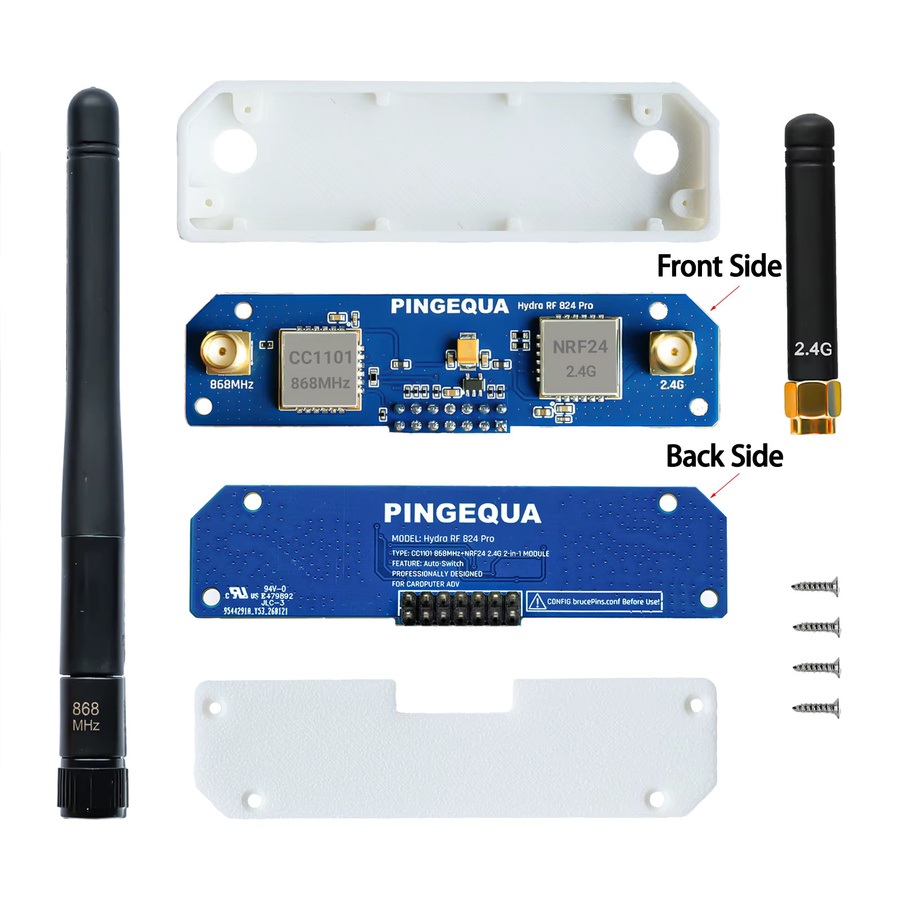 PINGEQUA M5Stack Cardputer ADV RF-Modul in Blau mit 868MHz CC1101 und 2,4GHz NRF24L01 sowie automatischer Umschaltung - Bild 2