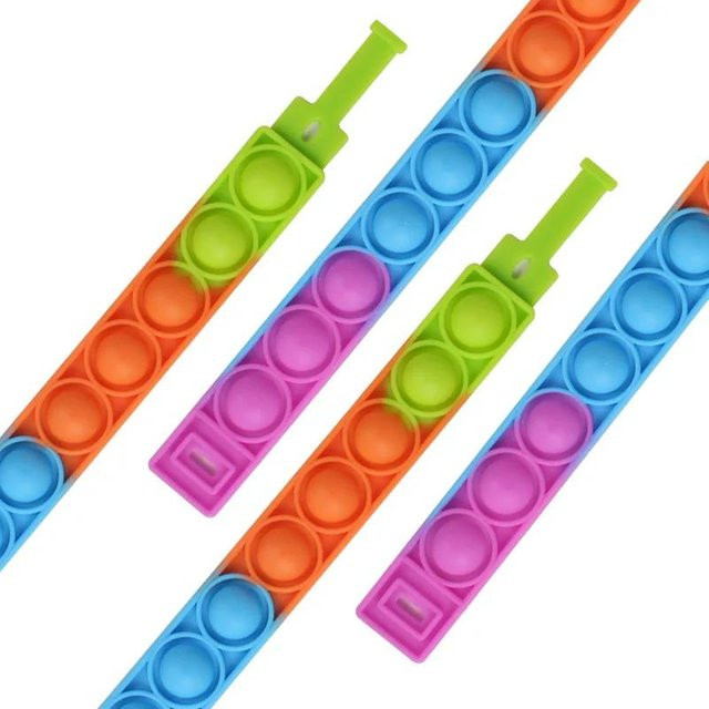 Fashnics Push Bubble Spielzeug, Regenbogen, blue - Bild 1