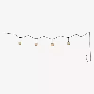 Bover Nans Catenary Pendelleuchte LED 4-flammig in Beige und Schwarz aus Metall und Keramik - Bild 1