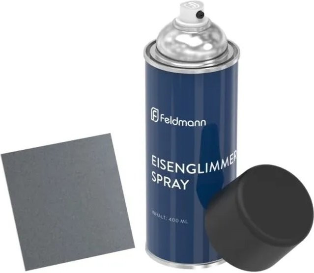 FeNau Eisenglimmer-Spray Schutzlack für Metall in Silber und Blau, 400 ml - Bild 1