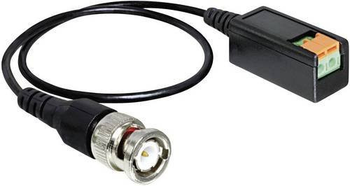Delock Seriell Anschlusskabel mit 1x BNC-Stecker und 1x 2-Draht-Leitung, Schwarz, Länge: 0,40 m - Bild 1