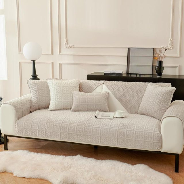 Super Six Plüsch Sofa Kissen aus Flanell in Grau, Beige oder Blau, B/B: 70 x 70 cm - Bild 1