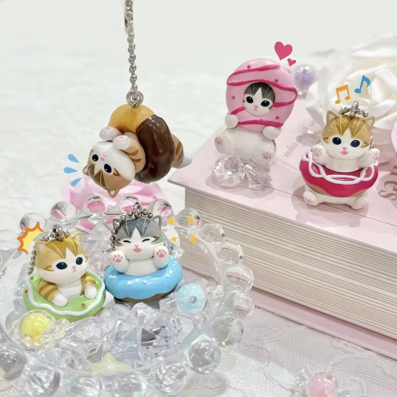 Mofusand Donut-förmiger Anhänger Blindbox, Katzen-Anhänger, Schlüsselanhänger - Bild 2