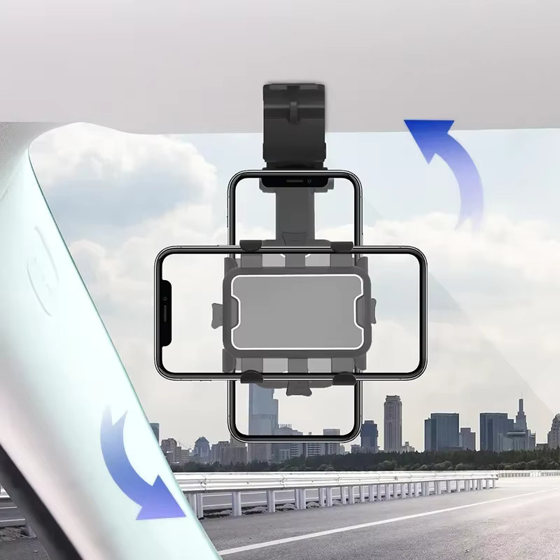 Universelle Auto Sonnenblende Handyhalterung für GPS und Smartphone in Schwarz oder Weiß - Bild 4