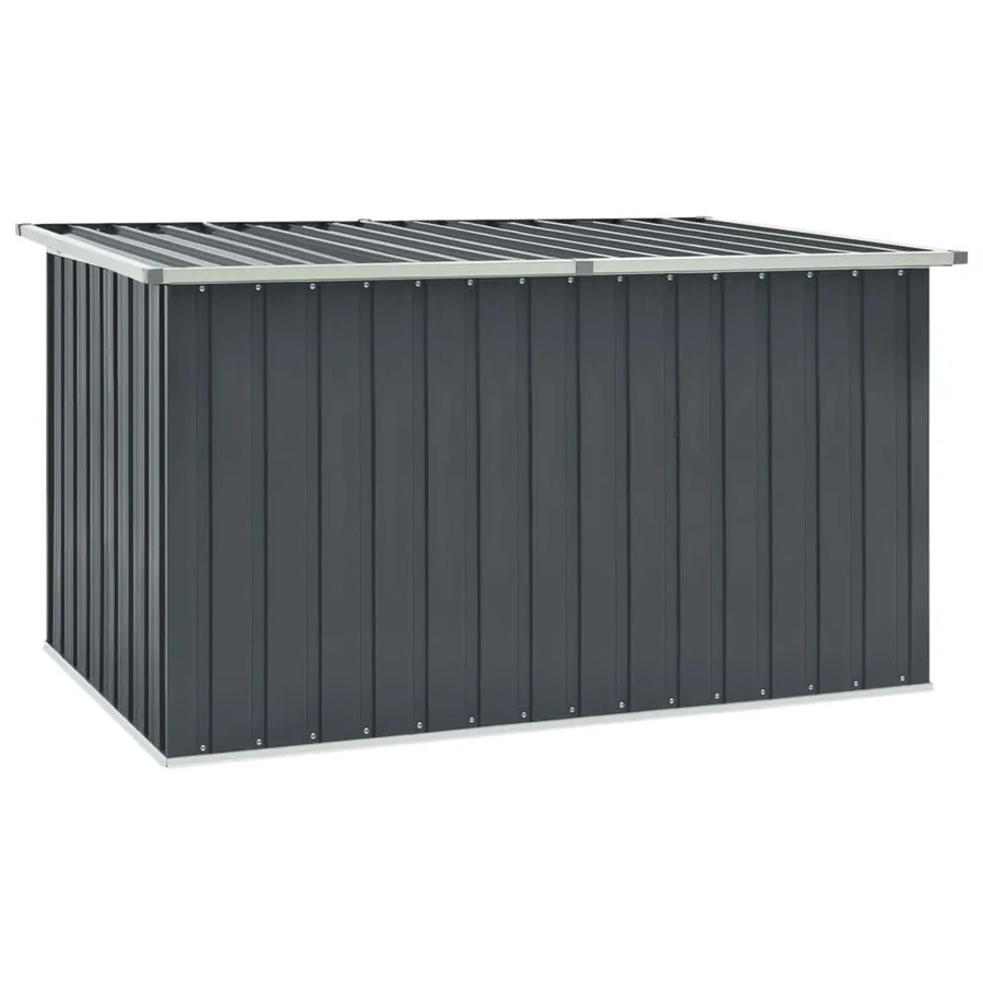 vidaXL Gartenbox aus verzinktem Stahl und Kunststoff, Grau, B/T/H: 171 x 99 x 93 cm - Bild 2