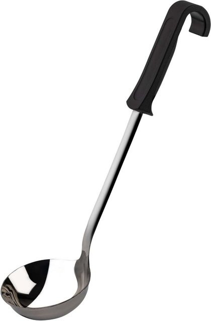 APS Schöpflöffel aus Edelstahl in Schwarz und Silber, rechteckig, Länge: 34,5 cm, Breite: 9 cm, Höhe: 7 cm - Bild 1