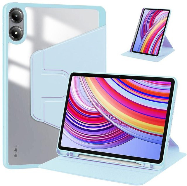 Xiaomi 360 Grad drehbare Schutzhülle für Redmi Pad Pro und Poco Pad 12,1 Zoll mit Stifthalter in Blau - Bild 1