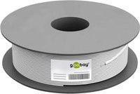 goobay Netzwerkkabel Cat.6 S/FTP PiMF Ethernet LAN grau 100 m - Bild 1