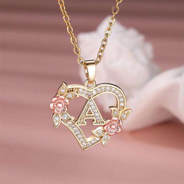 Bamos Halskette mit Herz-Anhänger, Roségold, Zirkonia, Damen - Bild 1