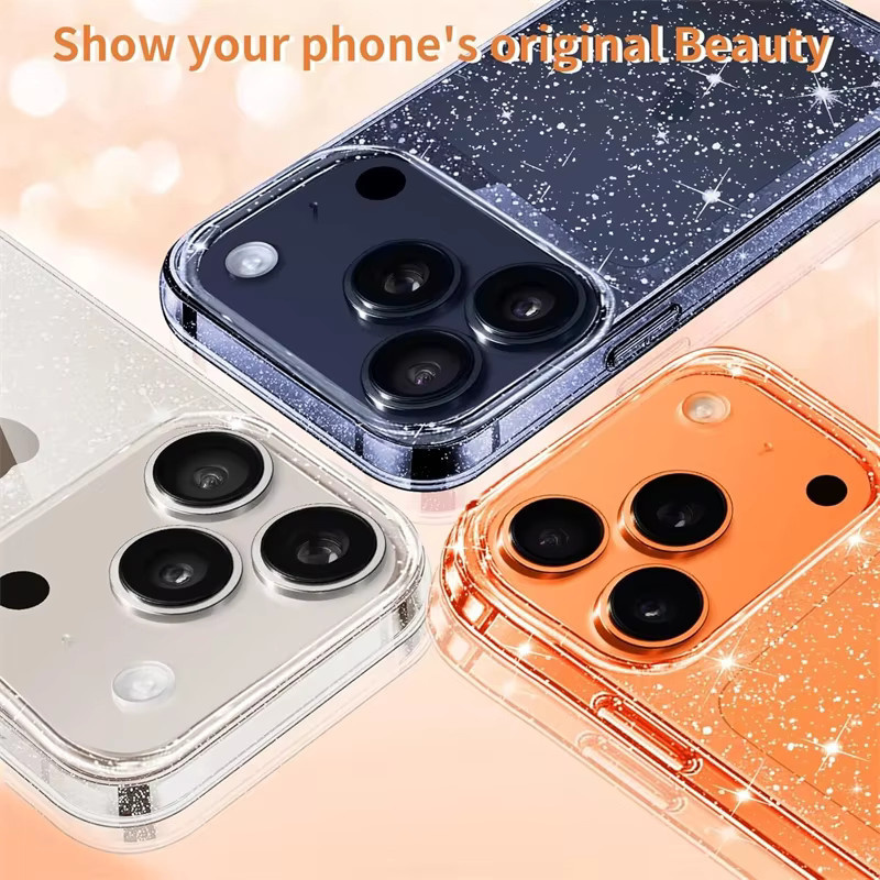 Glitter Sparkle Slim Clear Soft Case für Apple iPhone 17 Air in Transparent - Bild 4