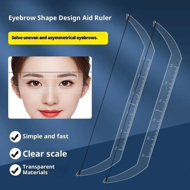 KittenBaby Microblading Augenbrauen Mapping Lineal, Permanent Make-Up Hilfswerkzeug - Bild 1