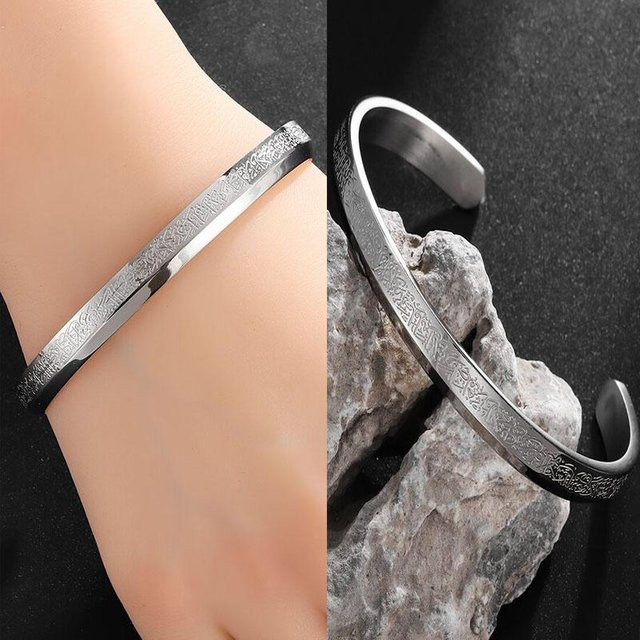 Rui Di Manschettenarmband Edelstahl, Schwarz, Unisex - Bild 1