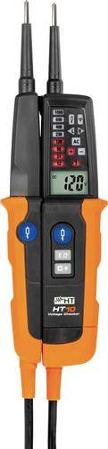 HT Instruments HT10 Zweipoliger Spannungsprüfer in Orange mit Akustik, Bargraph und LCD, CAT III 1000 V, CAT IV 600V - Bild 1
