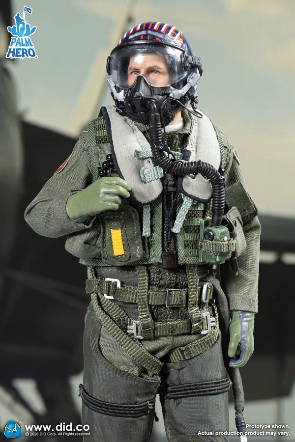 DID Palm Pocket Series US Piloten-Soldaten-Puppe, Einzelfigur, 1/12 - Bild 3