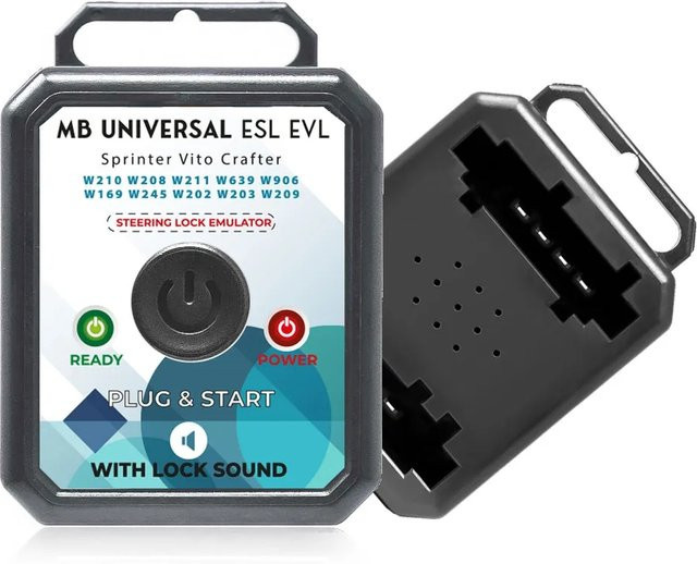 ESL ELV Universal-Lenkverriegelungsemulator von kgreat in Schwarz für Mercedes Benz Sprinter Vito und Volkswagen Crafter (W202 W203 W208 W209 W210 W211) - Bild 1