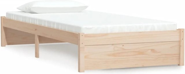 vidaXL Massivholzbett aus Kiefernholz in Braun für Kinder, B/T/H: 90 x 200 cm - Bild 1