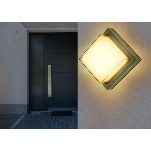 GLOBO LIGHTING Außenleuchte JALLA Wandleuchte aus Aluminiumdruckguss in Grau mit LED und Leuchtmittel, IP54 - Bild 3