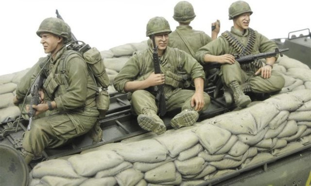 BAANFU US Marine Corps Harzfiguren-Montagemodellbausatz, Maßstab 1:35 - Bild 1