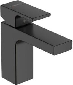 Hansgrohe Waschtisch-Einhebelmischer Vernis Shape mit Zugstangen-Ablaufgarnitur in Mattschwarz - Bild 1