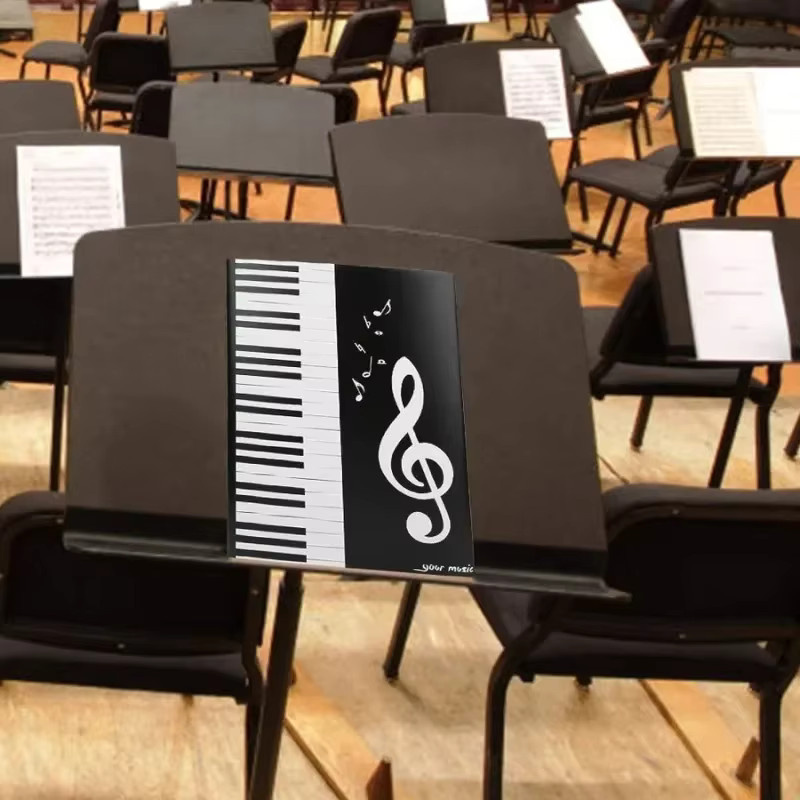 Musikordner für Notenblätter in A4 mit 6 Taschen, Schwarz, aus Kunststoff - Bild 5