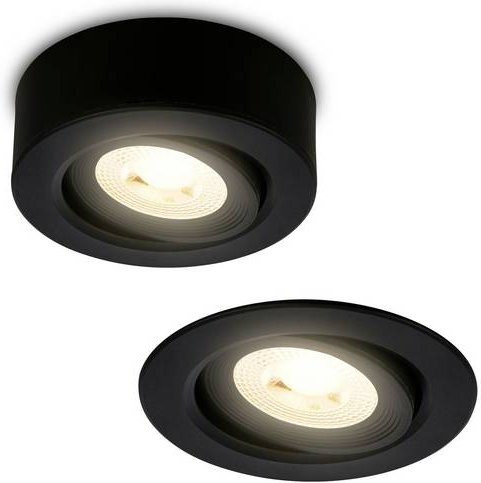 Briloner LED Aufbauleuchte Schwarz Warmweiß Modern mit verstellbarem Design - Bild 1