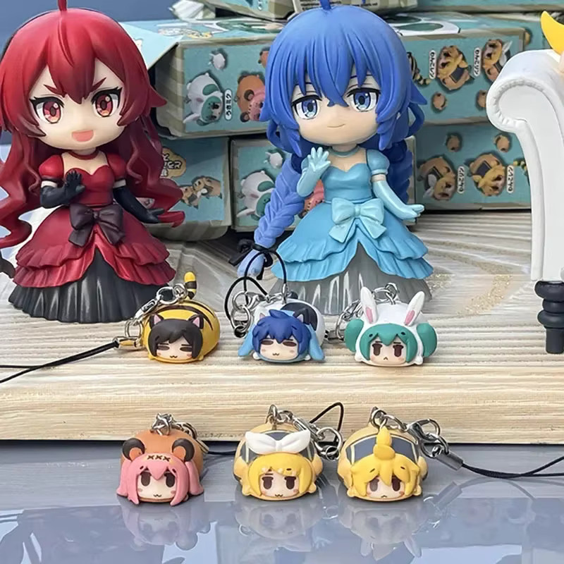 Bandai Chibi-Figuren Anime-Set Hatsune Miku Kaido Rin Suzu, Schlüsselanhänger, Kunststoff - Bild 2