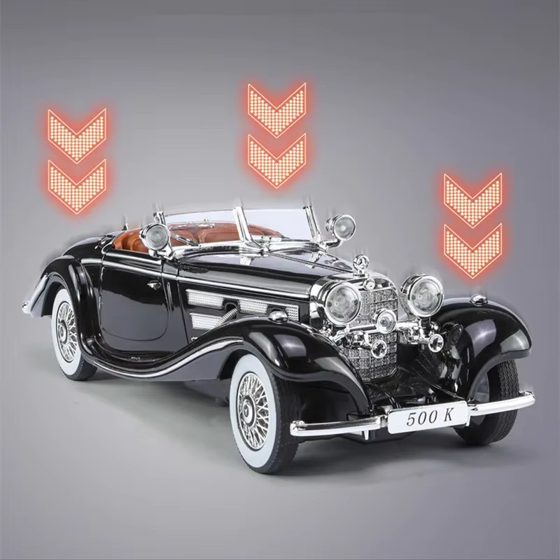 Maisto 1:24 1936 Benz 500K, Diecast Metall Auto Modell, mit Licht und Sound - Bild 5