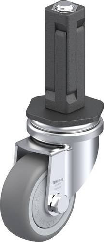 Blickle LRA-TPA 50KF-EV02 Lenkrolle in Grau und Silber mit Kunststoffrad, Rad-Durchmesser: 50 mm, Tragfähigkeit (max.): 50 kg - Bild 1