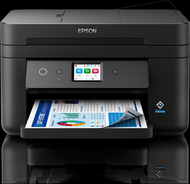 Epson WorkForce WF-2960DWF Tintenstrahl-Multifunktionsdrucker mit Drucken, Scannen, Kopieren und Faxen in Schwarz - Bild 1
