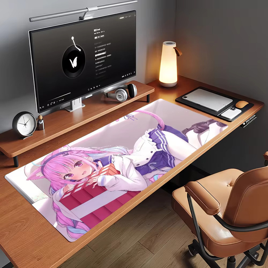 V-Minato Aqua Mauspad aus Gummi in Blau/Mehrfarbig, rutschfeste Schreibtischunterlage für Gamer und Computer-Nutzer - Bild 5