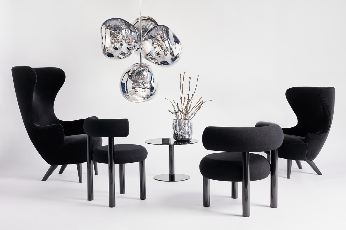 Tom Dixon Flash Rundtisch in Schwarz mit Glas und Metall - Bild 2